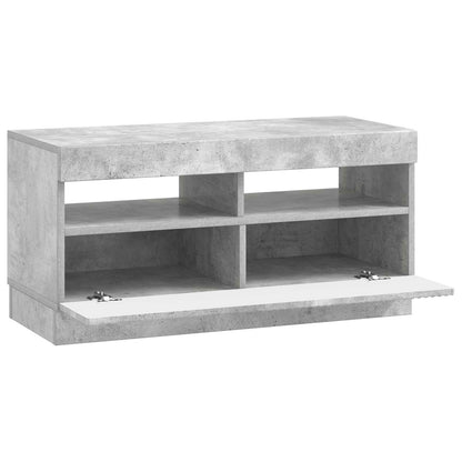 vidaXL LED TV Cabinet Concrete Grey Engineered Wood 5