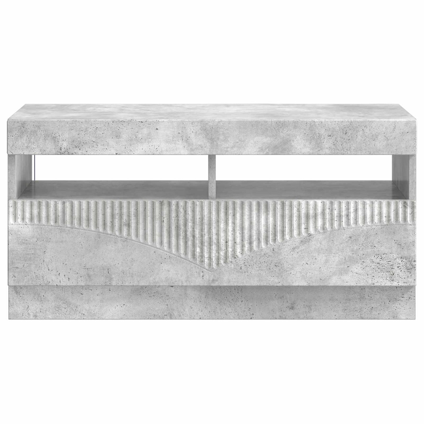 vidaXL LED TV Cabinet Concrete Grey Engineered Wood 6