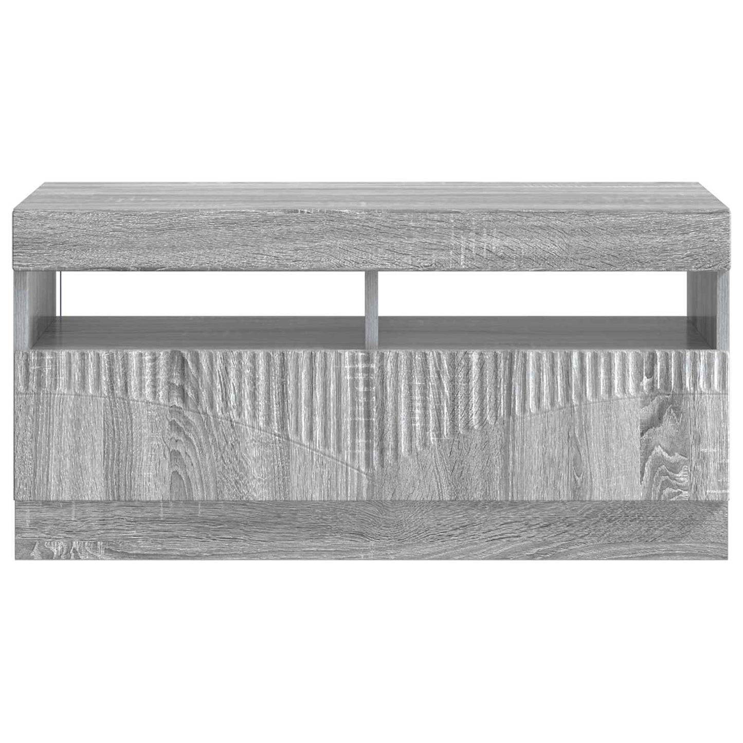 vidaXL LED TV Cabinet Grey Sonoma Engineered Wood 6