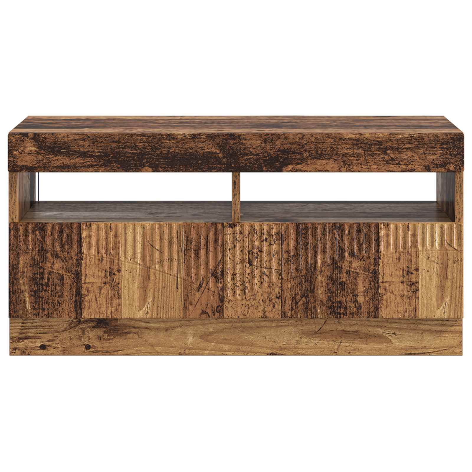 vidaXL LED TV Cabinet Old Wood Engineered Wood 6