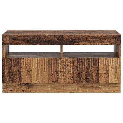 vidaXL LED TV Cabinet Old Wood Engineered Wood 6