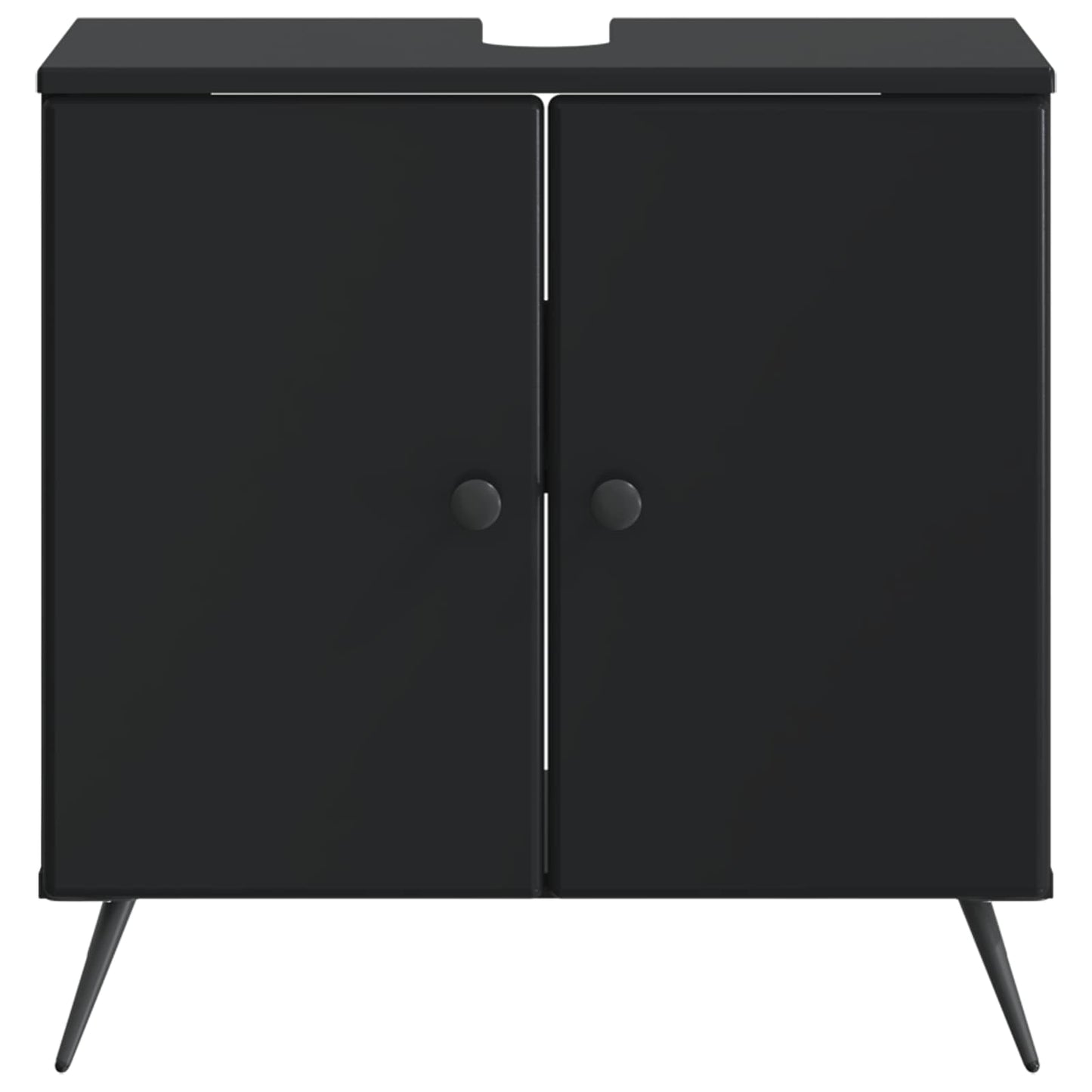 vidaXL Bathroom Sink Cabinet BREDA Black 59.5 x 31.5x 59 cm 4