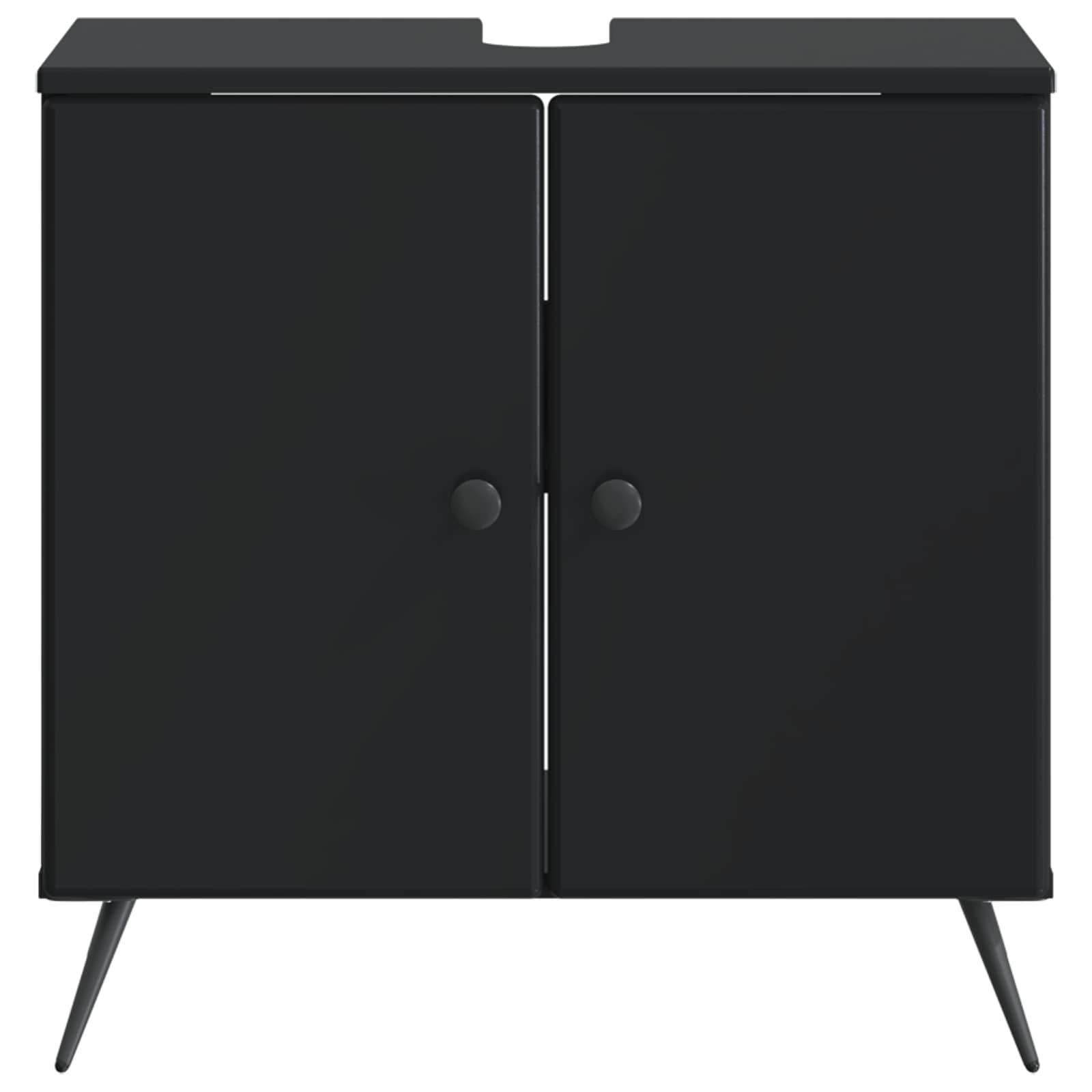 vidaXL Bathroom Sink Cabinet BREDA Black 59.5 x 31.5x 59 cm 4