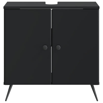 vidaXL Bathroom Sink Cabinet BREDA Black 59.5 x 31.5x 59 cm 4