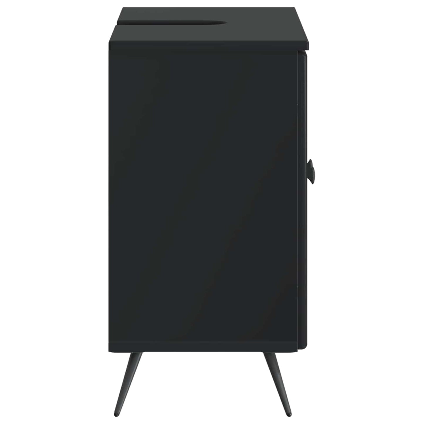 vidaXL Bathroom Sink Cabinet BREDA Black 59.5 x 31.5x 59 cm 5