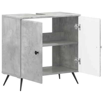 vidaXL Bathroom Sink Cabinet BREDA Concrete Grey 59.5 x 31.5x 59 cm 3