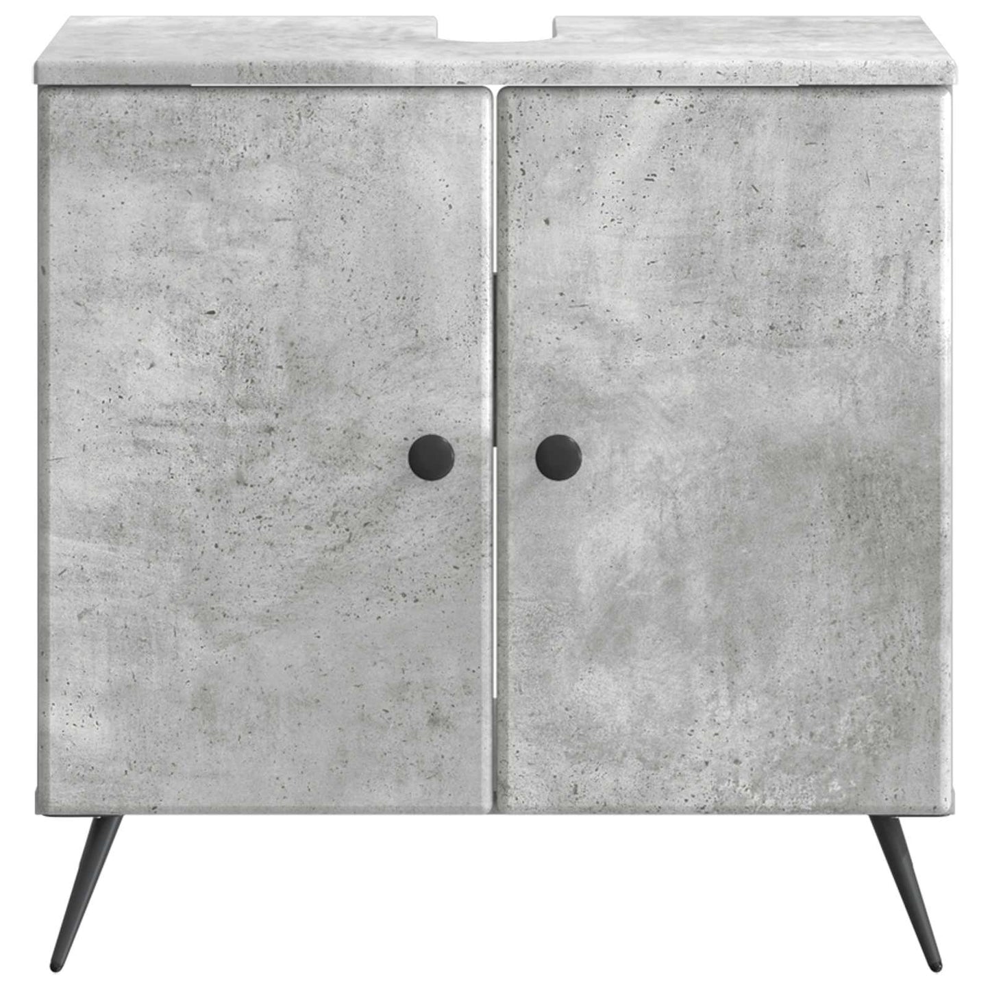 vidaXL Bathroom Sink Cabinet BREDA Concrete Grey 59.5 x 31.5x 59 cm 4