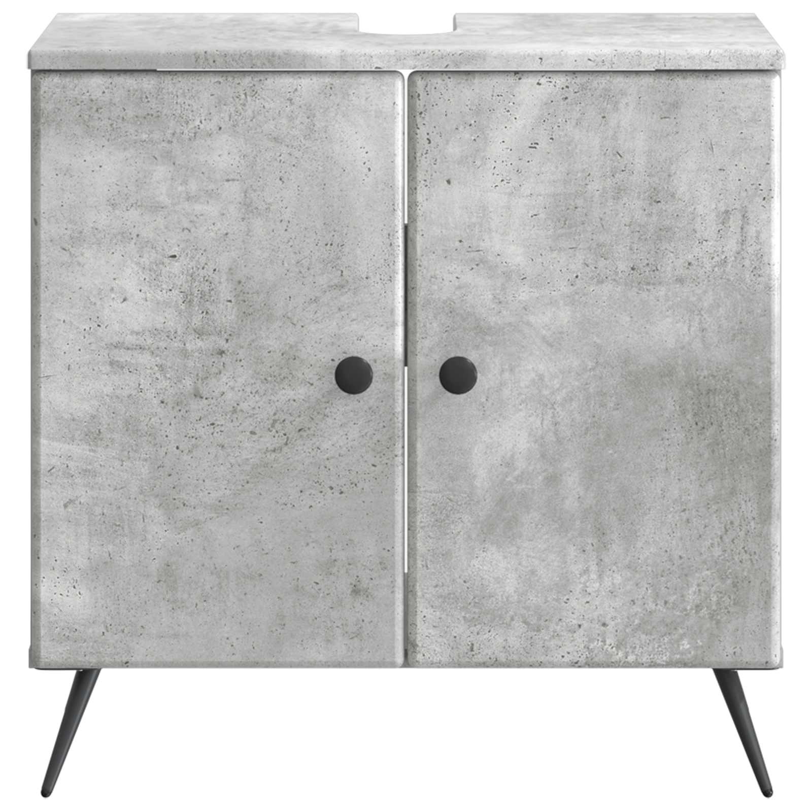 vidaXL Bathroom Sink Cabinet BREDA Concrete Grey 59.5 x 31.5x 59 cm 4