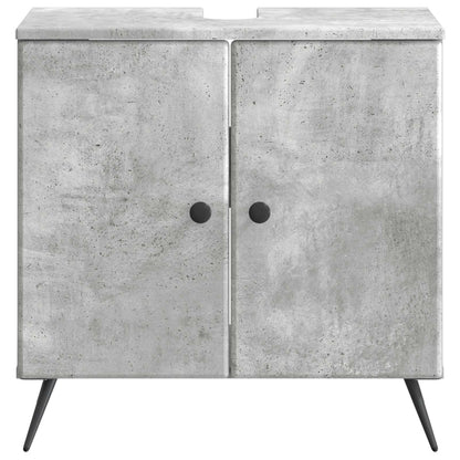 vidaXL Bathroom Sink Cabinet BREDA Concrete Grey 59.5 x 31.5x 59 cm 4