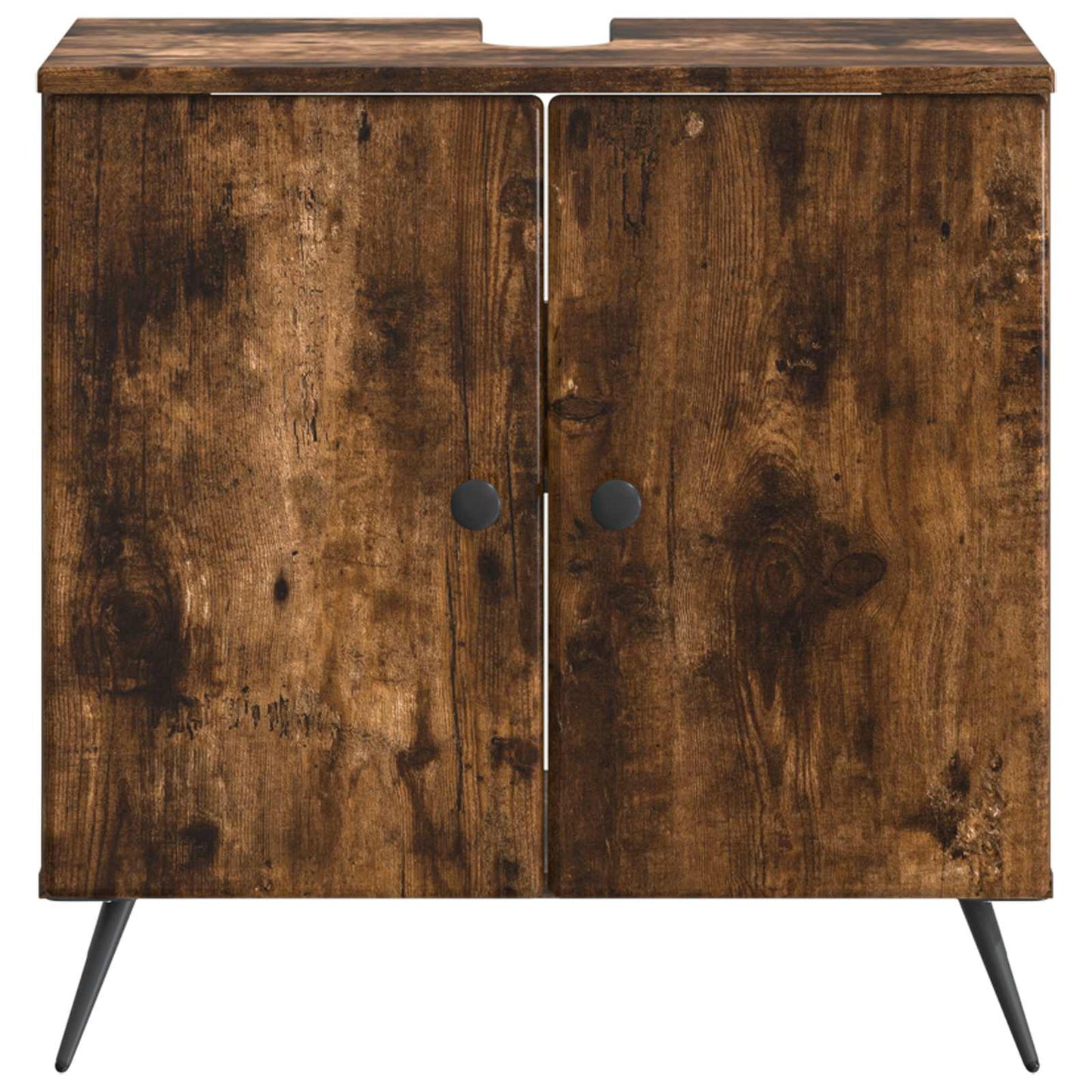 vidaXL Bathroom Sink Cabinet BREDA Smoked Oak 59.5 x 31.5x 59 cm 4