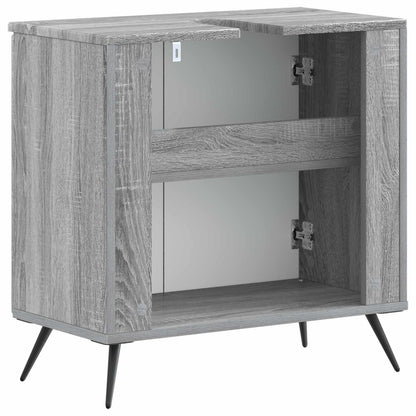 vidaXL Bathroom Sink Cabinet BREDA Grey Sonoma 59.5 x 31.5x 59 cm 6