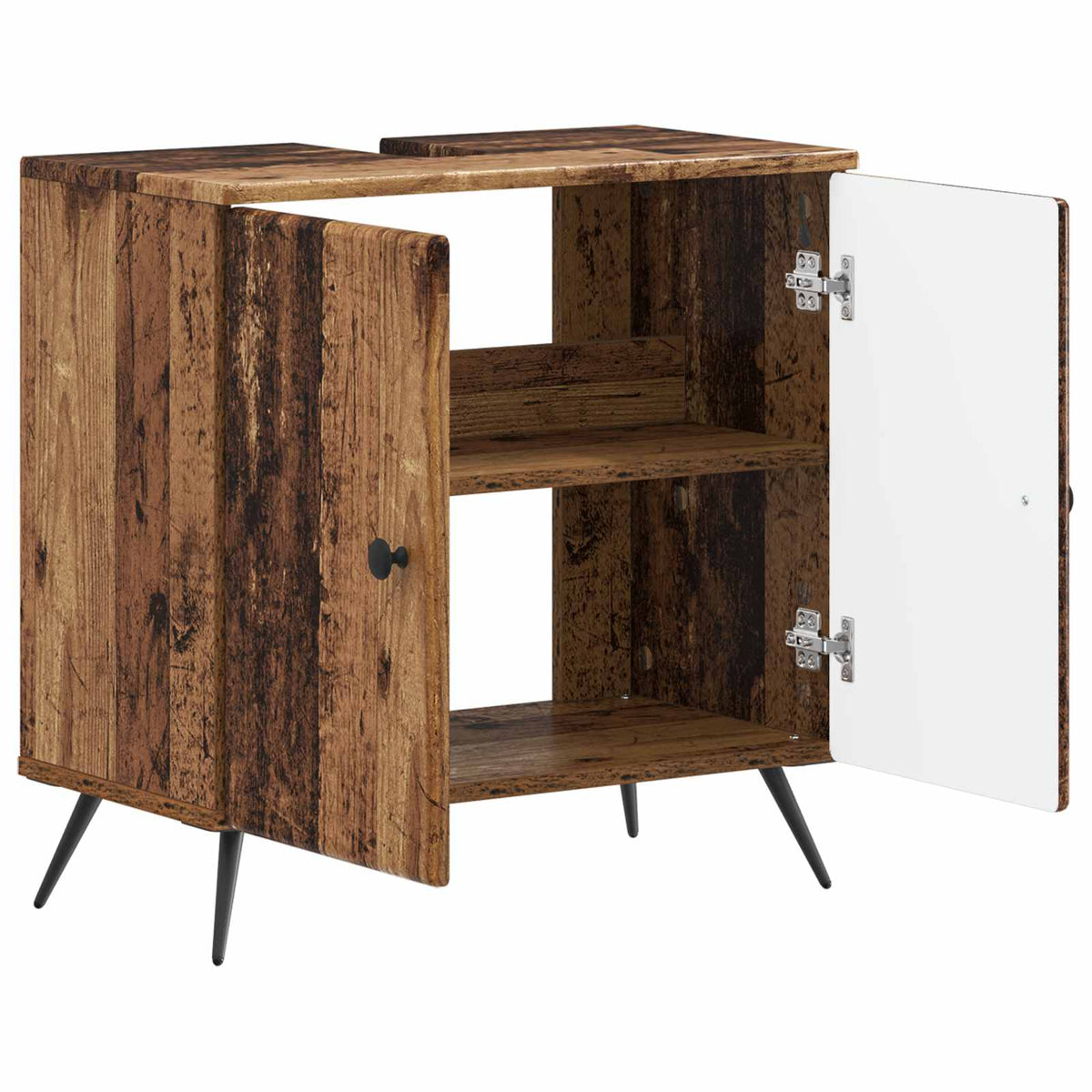 Bathroom Sink Cabinet BREDA 59.5 x 31.5x 59 cm Old wood