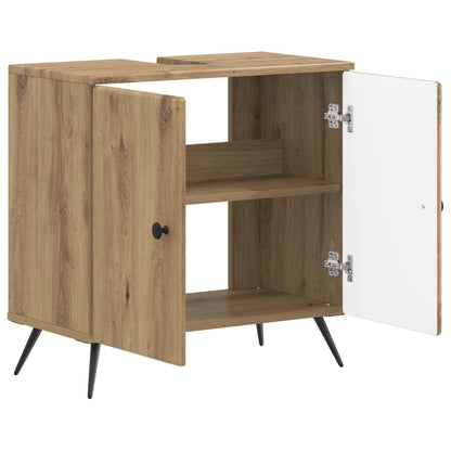 vidaXL Bathroom Sink Cabinet BREDA Artisan Oak 59.5 x 31.5x 59 cm 3