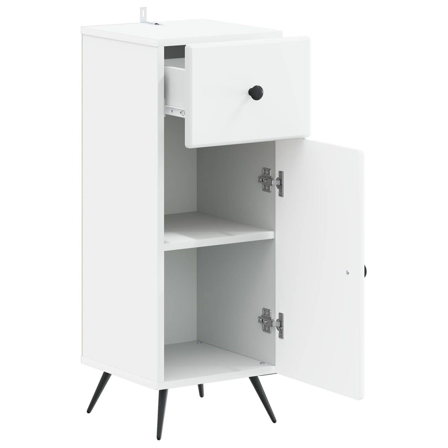 vidaXL Bathroom Storage Cainet BREDA White 30 x 31 x 80 cm 3