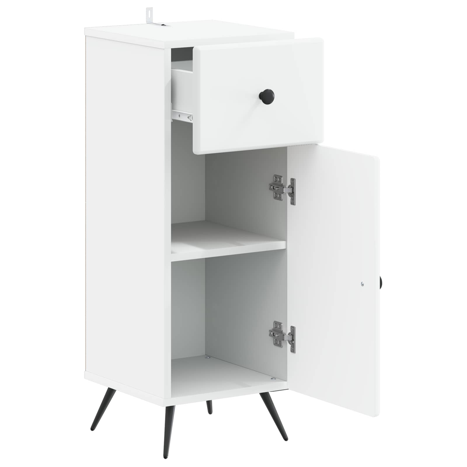 vidaXL Bathroom Storage Cainet BREDA White 30 x 31 x 80 cm 3