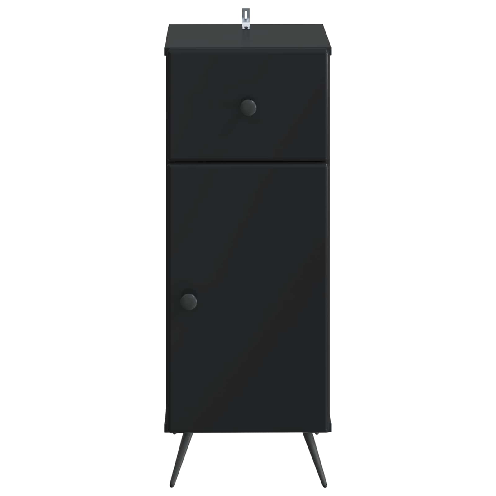 vidaXL Bathroom Storage Cainet BREDA Black 30 x 31 x 80 cm 4