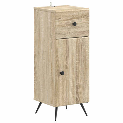 vidaXL Bathroom Storage Cainet BREDA Sonoma Oak 30 x 31 x 80 cm 2