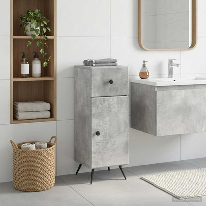 vidaXL Bathroom Storage Cainet BREDA Concrete Grey 30 x 31 x 80 cm 1