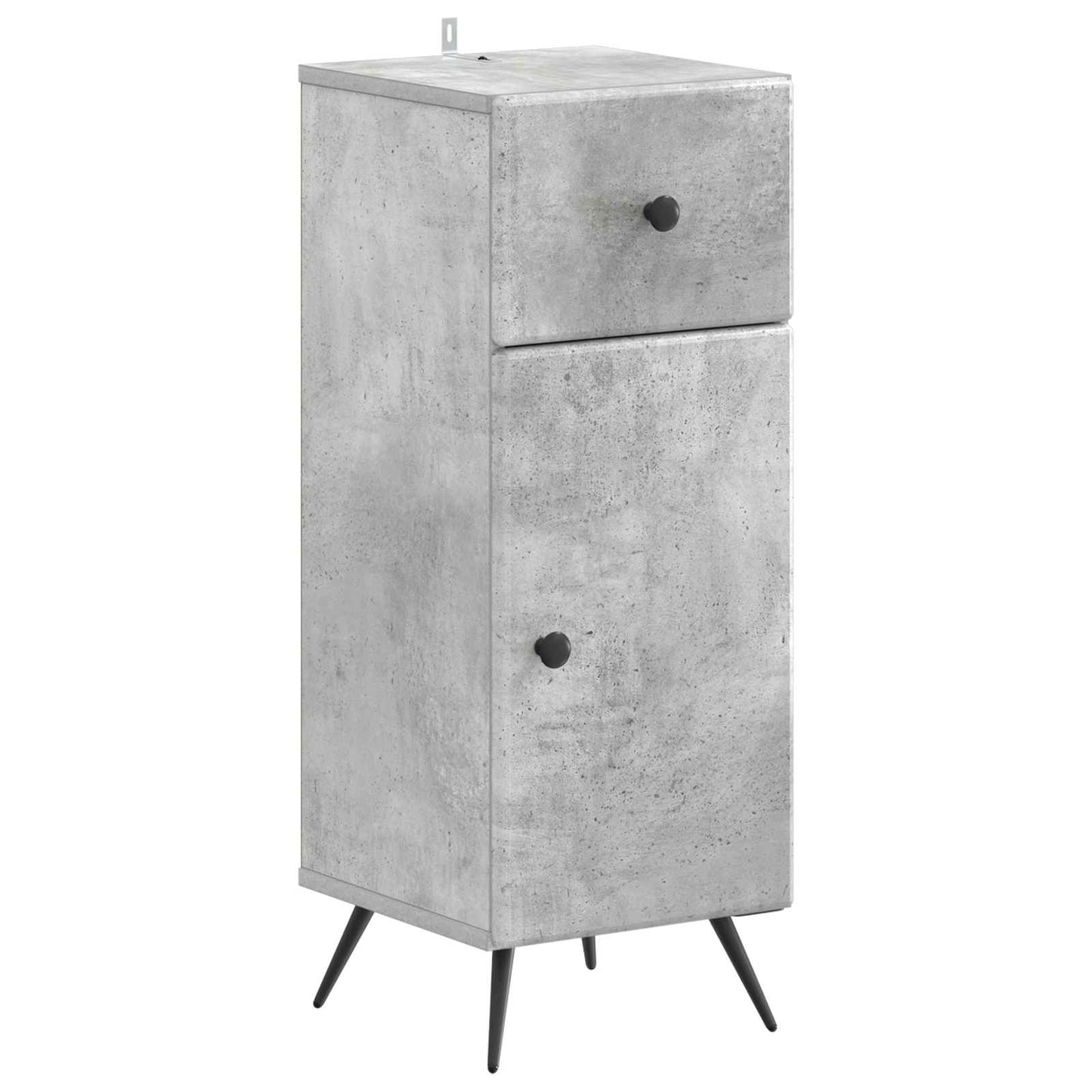 vidaXL Bathroom Storage Cainet BREDA Concrete Grey 30 x 31 x 80 cm 2