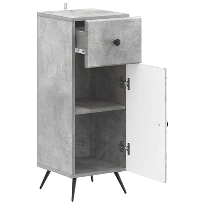 vidaXL Bathroom Storage Cainet BREDA Concrete Grey 30 x 31 x 80 cm 3