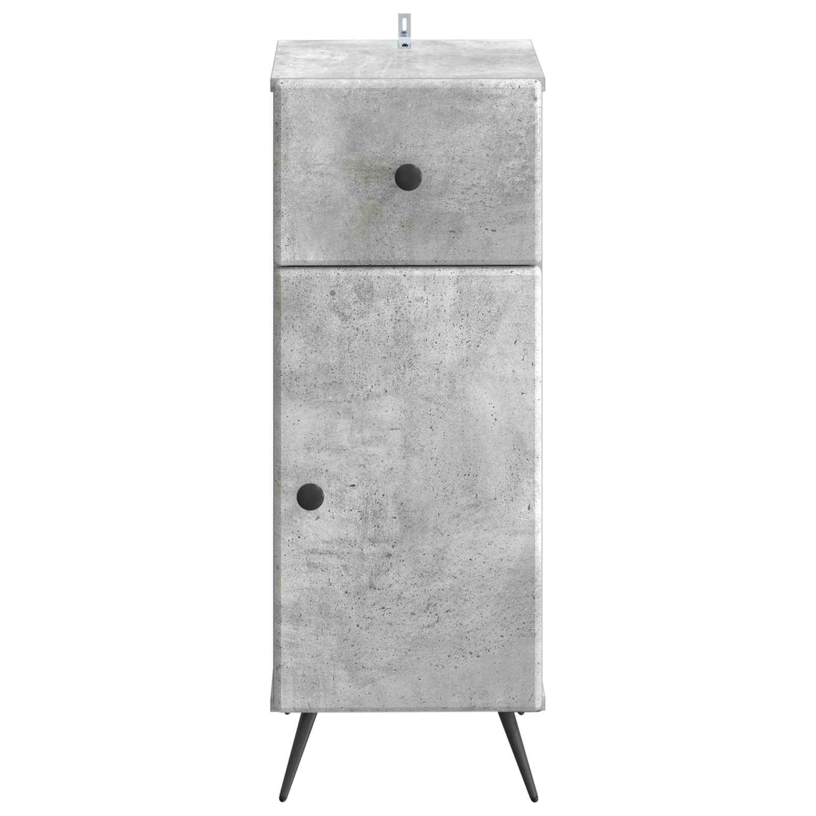 vidaXL Bathroom Storage Cainet BREDA Concrete Grey 30 x 31 x 80 cm 4