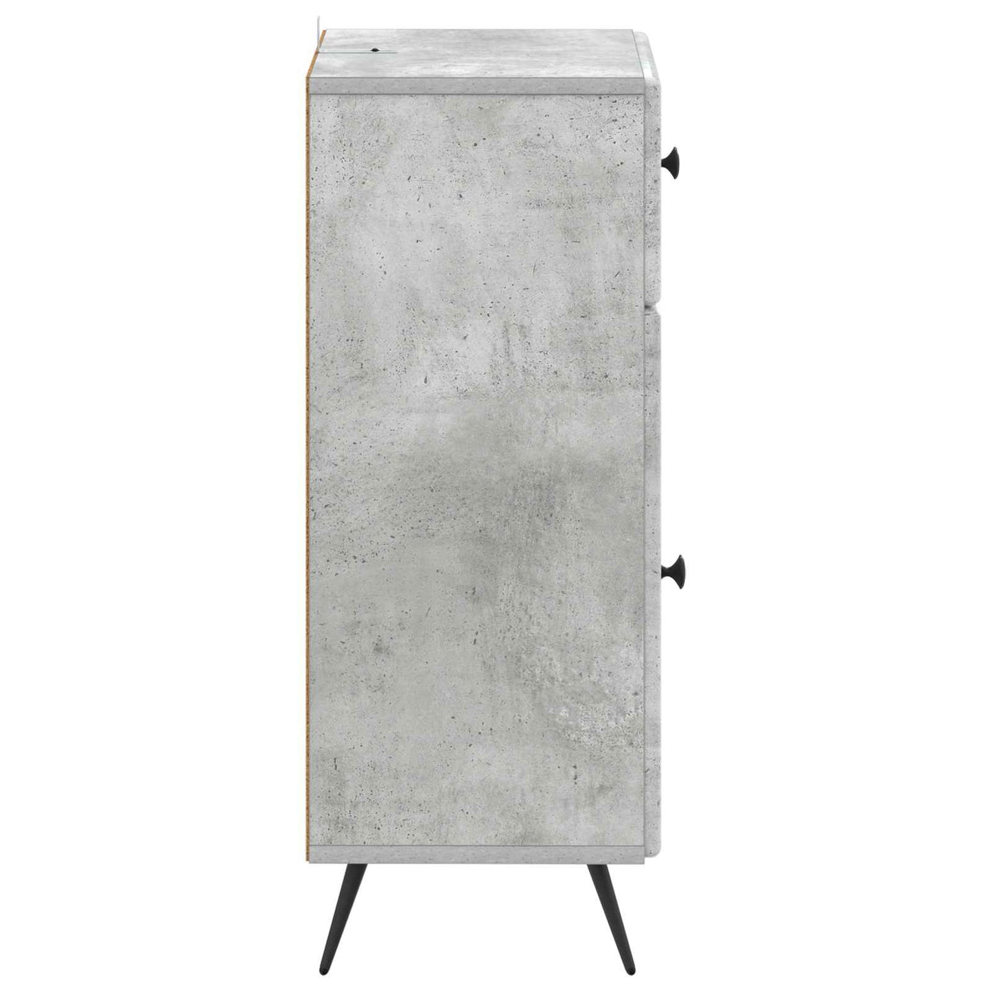 vidaXL Bathroom Storage Cainet BREDA Concrete Grey 30 x 31 x 80 cm 5