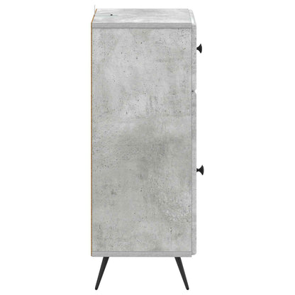 vidaXL Bathroom Storage Cainet BREDA Concrete Grey 30 x 31 x 80 cm 5