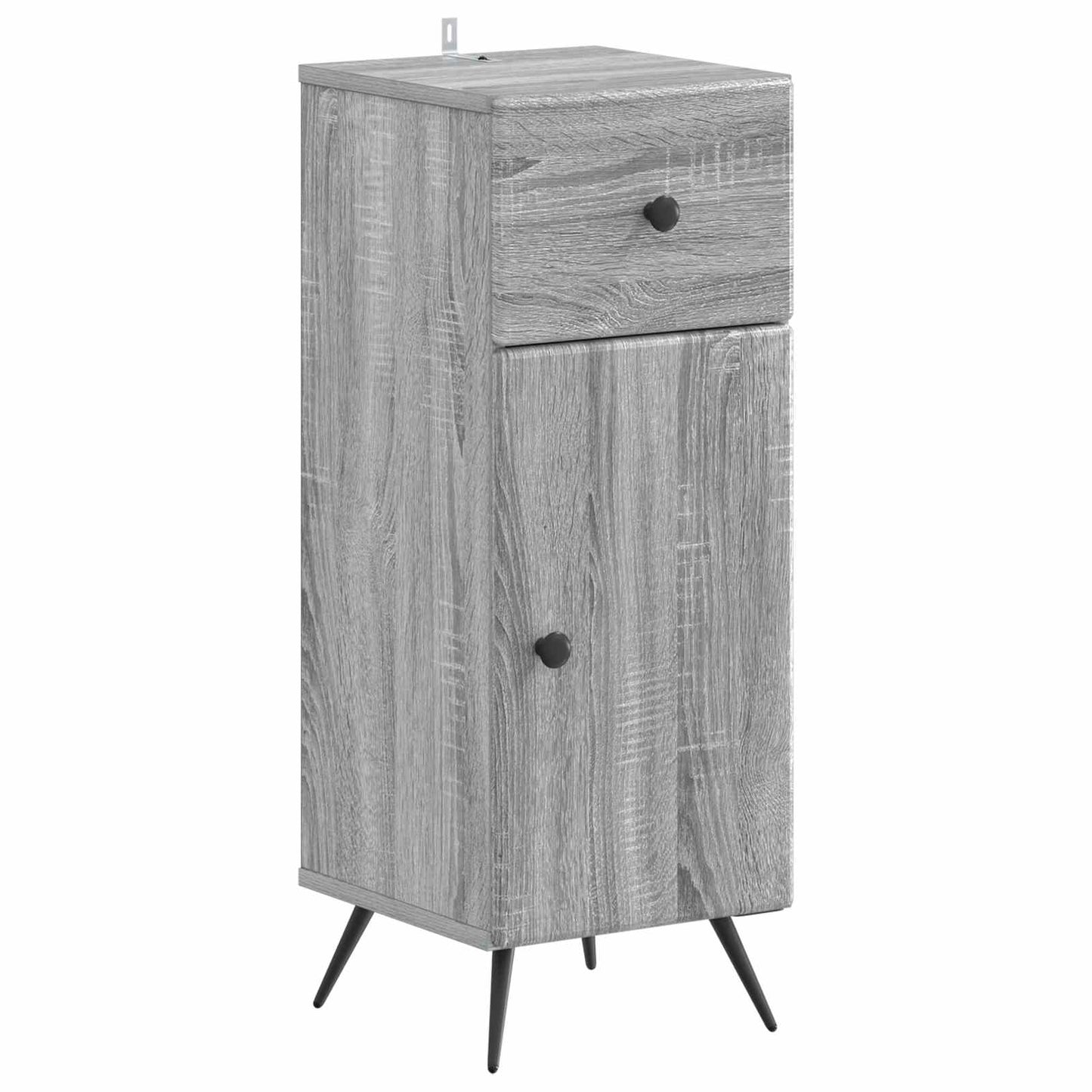 vidaXL Bathroom Storage Cainet BREDA Grey Sonoma 30 x 31 x 80 cm 2