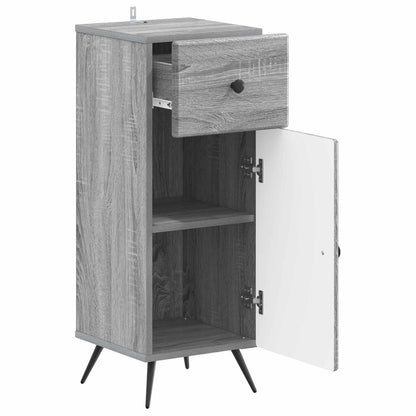 vidaXL Bathroom Storage Cainet BREDA Grey Sonoma 30 x 31 x 80 cm 3