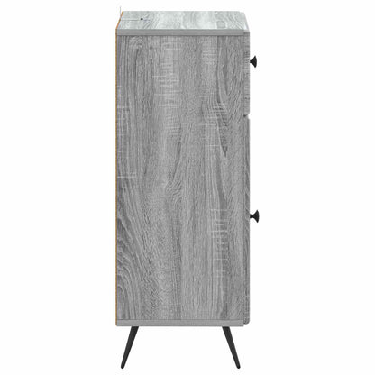 vidaXL Bathroom Storage Cainet BREDA Grey Sonoma 30 x 31 x 80 cm 5