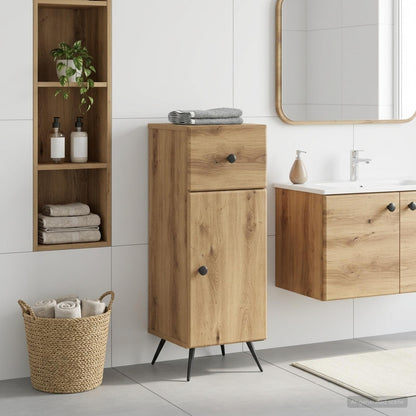 vidaXL Bathroom Storage Cainet BREDA Artisan Oak 30 x 31 x 80 cm 1