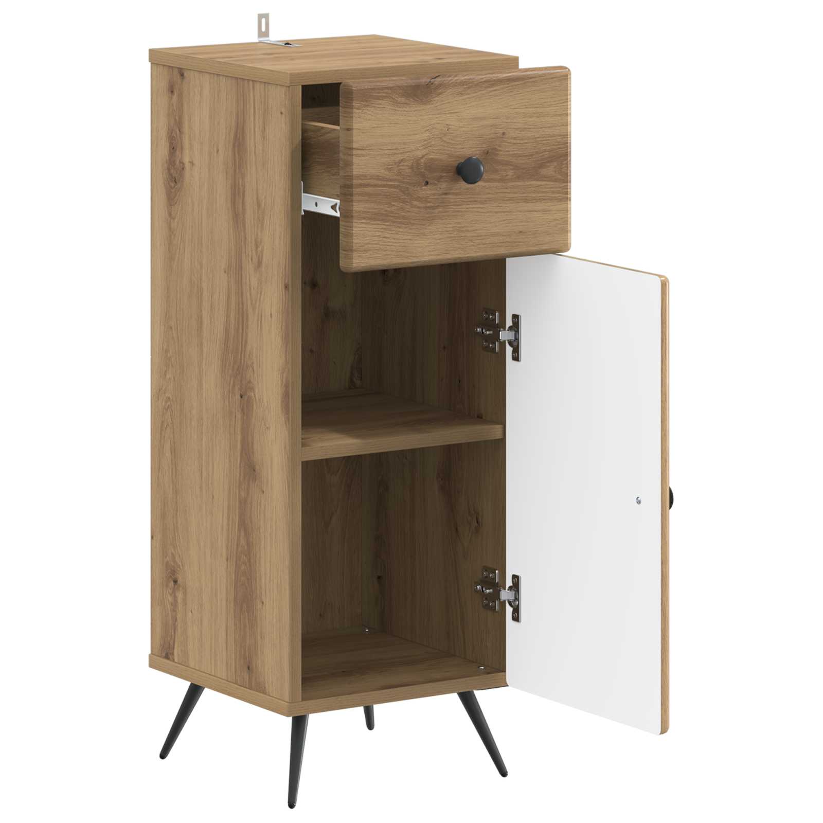 vidaXL Bathroom Storage Cainet BREDA Artisan Oak 30 x 31 x 80 cm 3