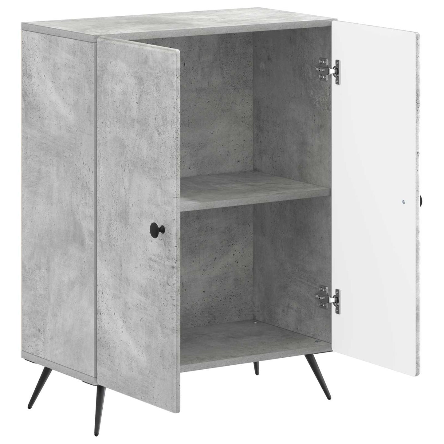 vidaXL Bathroom Storage Cainet BREDA Concrete Grey 59.5 x 31 x 80 cm 3