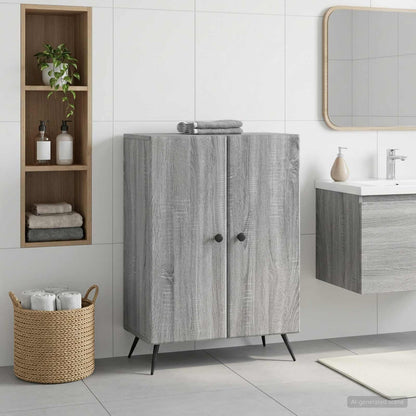 Bathroom Storage Cainet BREDA 59.5 x 31 x 80 cm Grey sonoma