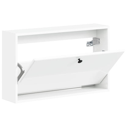 vidaXL Wall-Mounted Shoe Cabinet BREDA 71 x 17 x 43 cm Engineered Wood 3