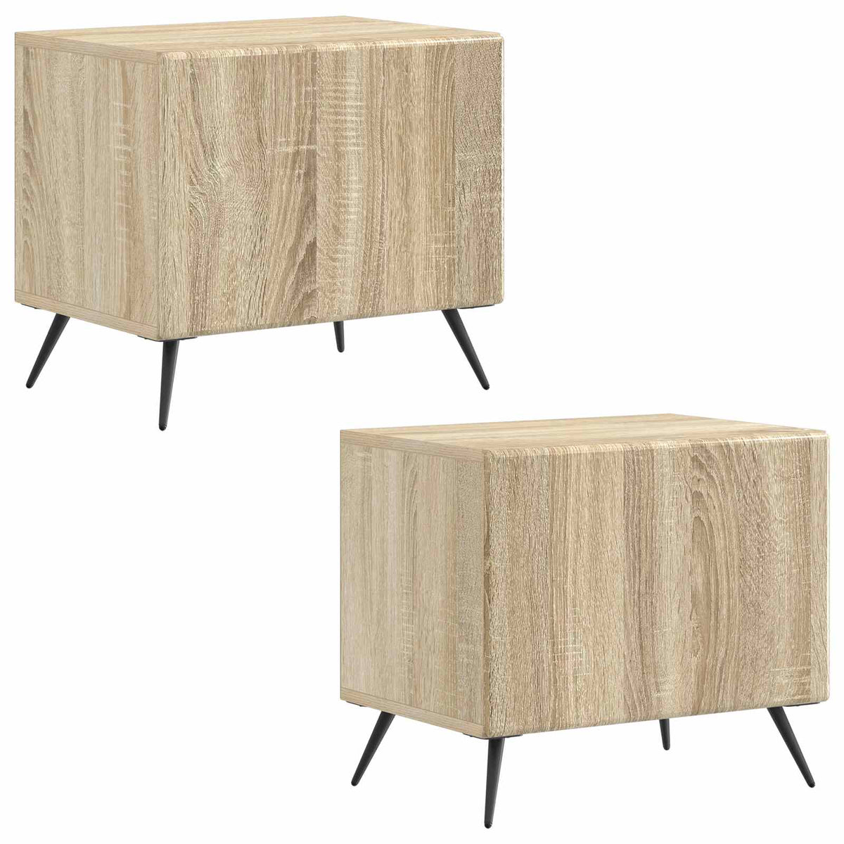vidaXL TV Cabinet Sonoma Oak Engineered Wood 4