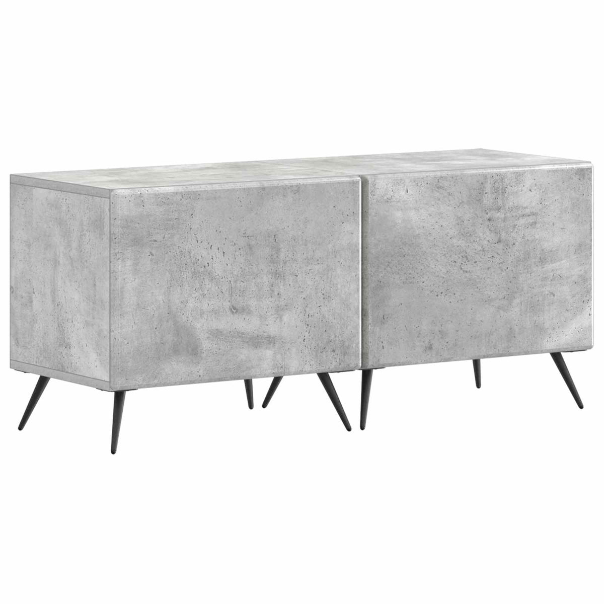 vidaXL TV Cabinet Concrete Grey Engineered Wood 2