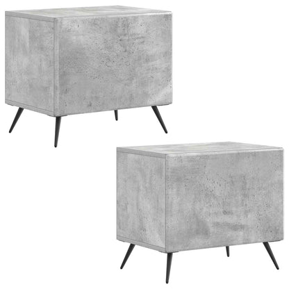 vidaXL TV Cabinet Concrete Grey Engineered Wood 4