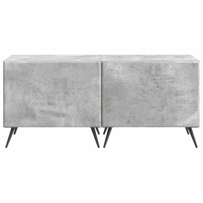 vidaXL TV Cabinet Concrete Grey Engineered Wood 6