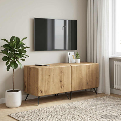 vidaXL TV Cabinet Artisan Oak Engineered Wood 1