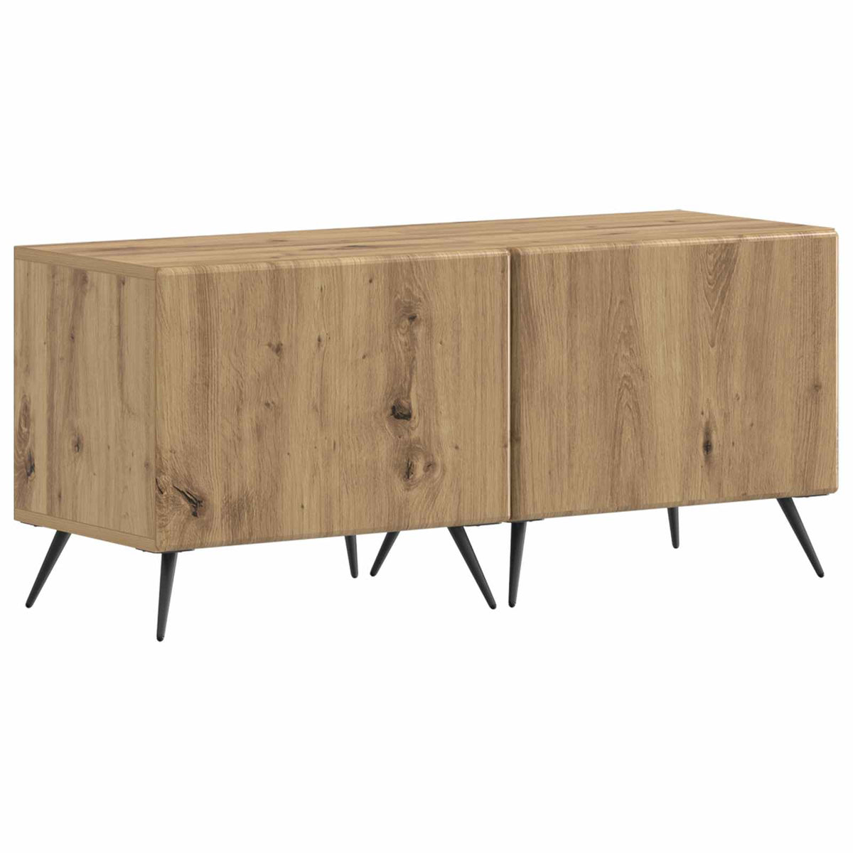 vidaXL TV Cabinet Artisan Oak Engineered Wood 2