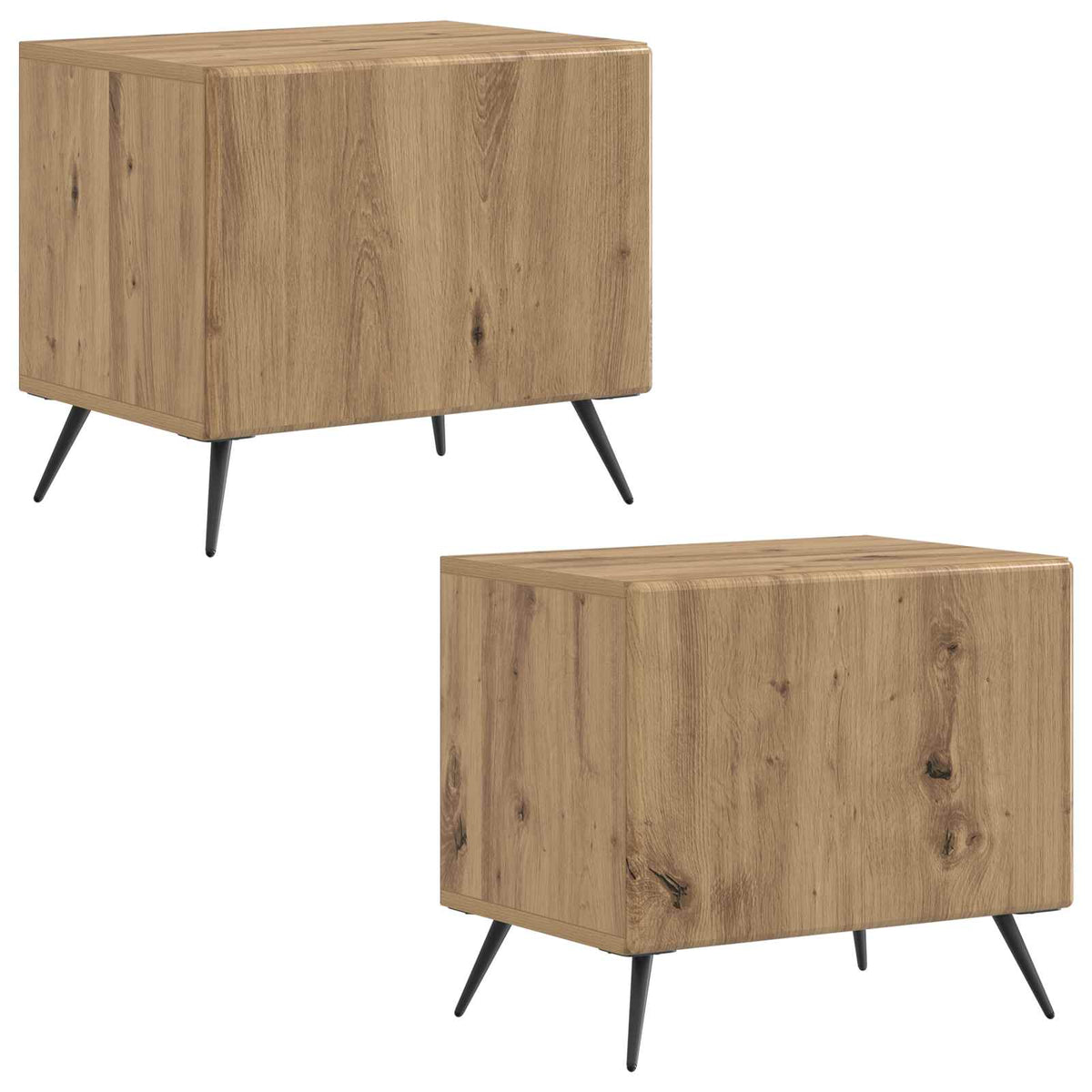 vidaXL TV Cabinet Artisan Oak Engineered Wood 4