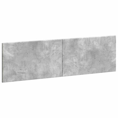 vidaXL Wall-Mounted Headboard BREDA Concrete Grey Engineered Wood 2