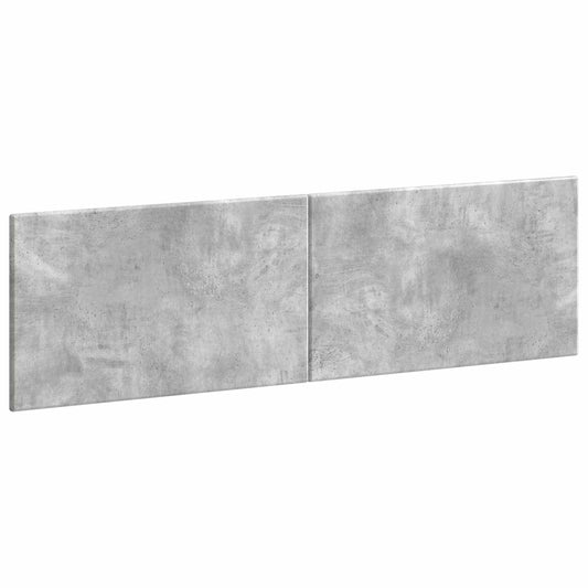vidaXL Wall-Mounted Headboard BREDA Concrete Grey Engineered Wood 2