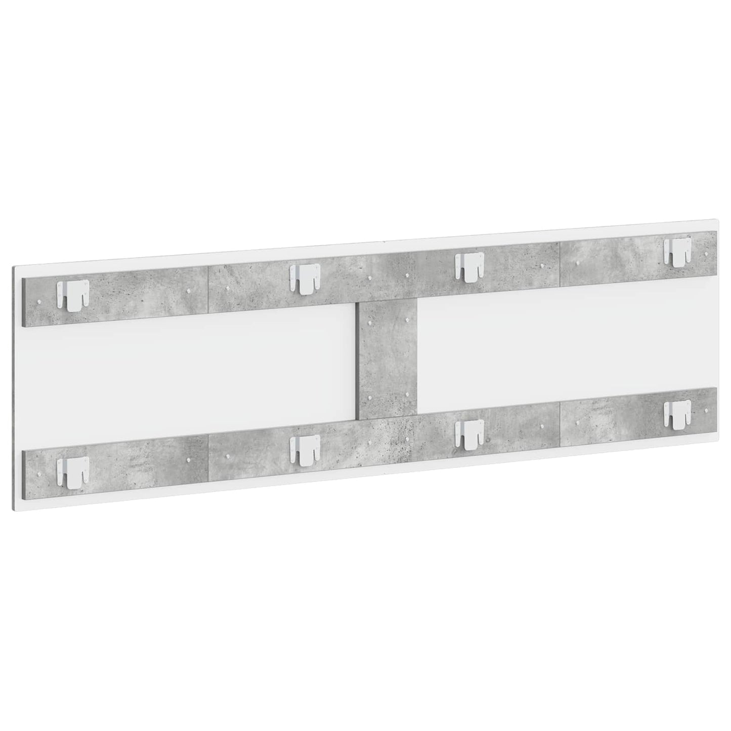vidaXL Wall-Mounted Headboard BREDA Concrete Grey Engineered Wood 5