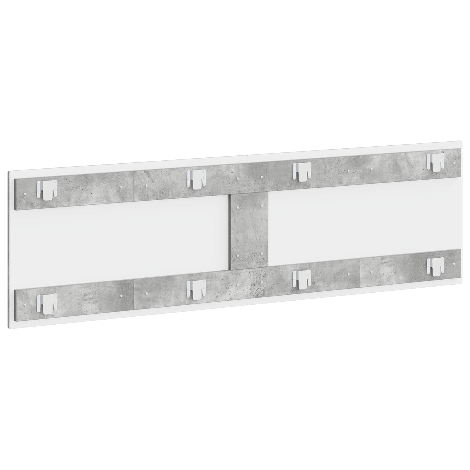 vidaXL Wall-Mounted Headboard BREDA Concrete Grey Engineered Wood 5