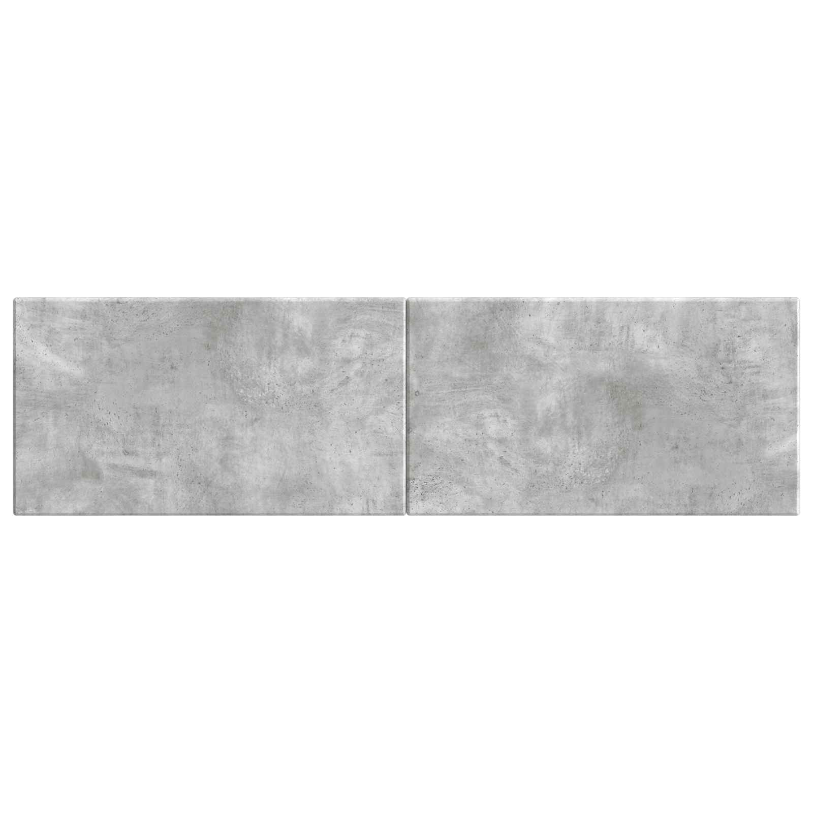 vidaXL Wall-Mounted Headboard BREDA Concrete Grey Engineered Wood 3