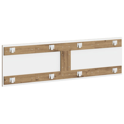 vidaXL Wall-Mounted Headboard BREDA Artisan Oak Engineered Wood 5