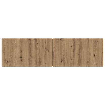 vidaXL Wall-Mounted Headboard BREDA Artisan Oak Engineered Wood 3