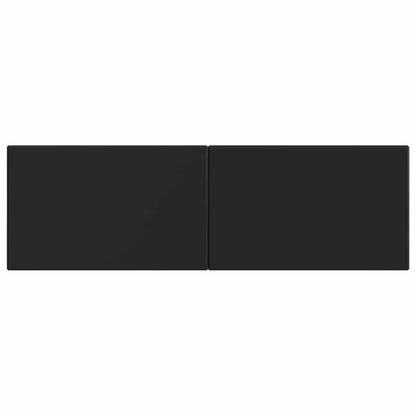 vidaXL Wall-Mounted Headboard BREDA Black Engineered Wood 3